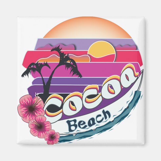 Imán playa de cacao (Frente)