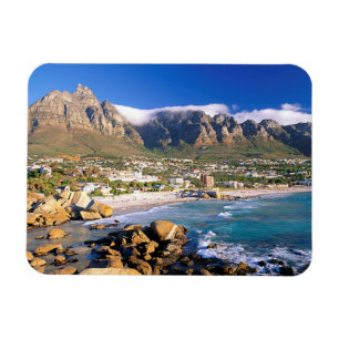 Imán Playa de Camps Bay y la cordillera de los Doce Apó