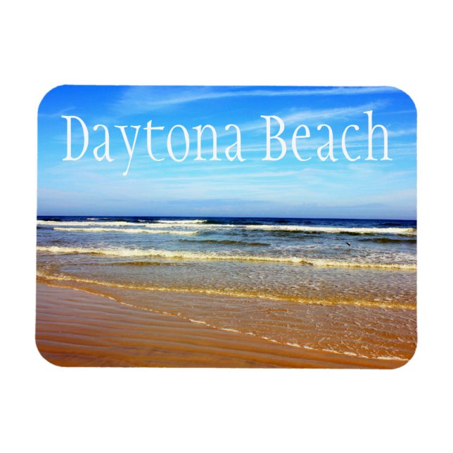 Imán Playa de Daytona Beach, Florida Magnet (Horizontal)