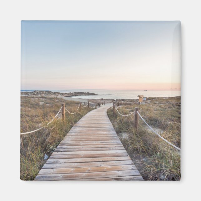 Imán Playa de Es Pujols al amanecer (Frente)