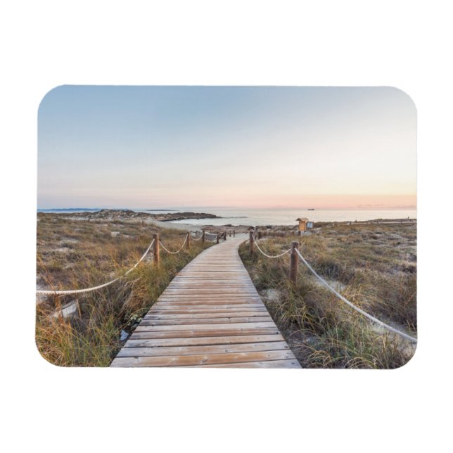 Imán Playa de Es Pujols al amanecer (Horizontal)