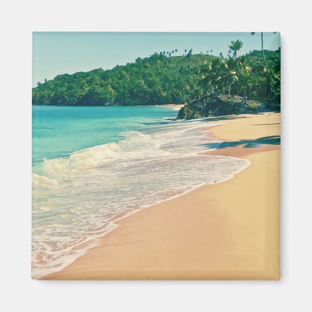 Imán Playa de Isla Tropical Tranquila (Frente)