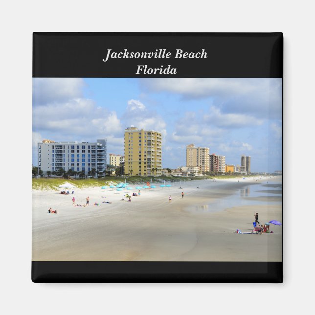 Imán Playa de Jacksonville, Florida (Frente)