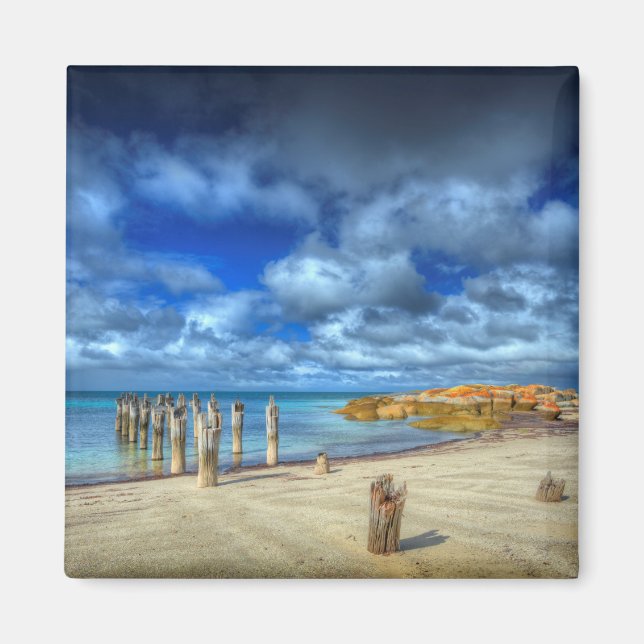 Imán Playa de Lillies | Wybalena, isla Flinders (Frente)