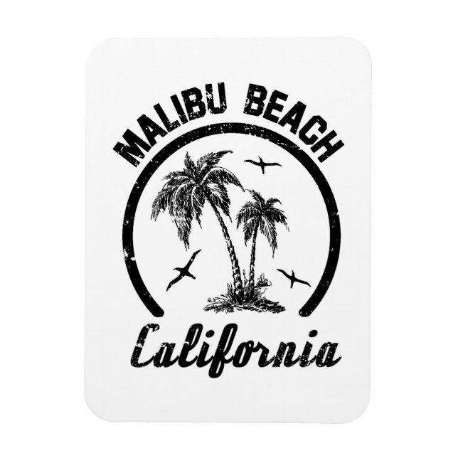 Imán Playa de Malibu (Vertical)