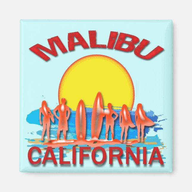 IMÁN PLAYA DE MALIBU CALIFORNIA (Frente)