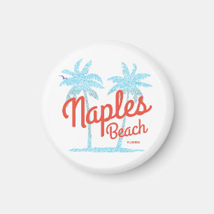 Imán Playa de Nápoles Florida EE. UU. Palmas de tipo co