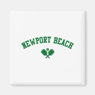 Imán playa de Newport pickleball verde