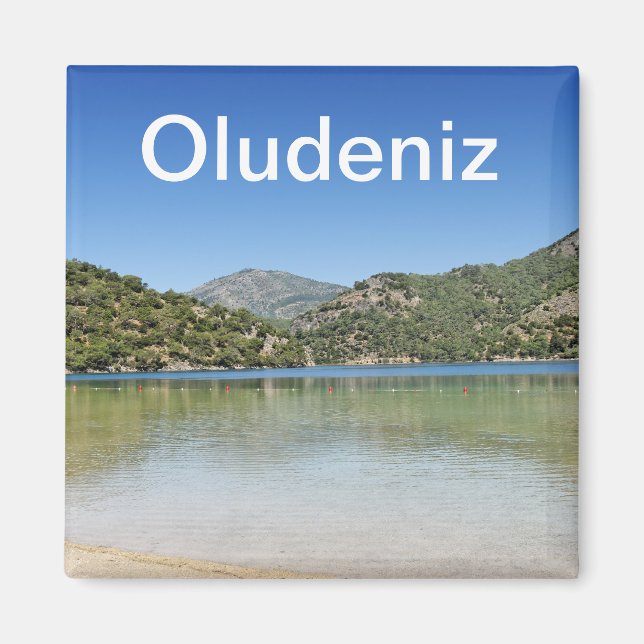 Imán Playa de Oludeniz en Turquía (Frente)