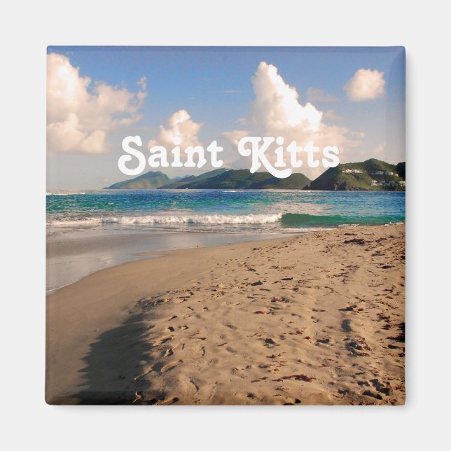 Imán Playa de Saint Kitts (Frente)