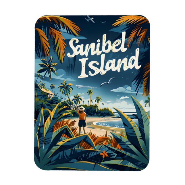 Imán Playa de Sanibel (Vertical)