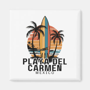 Imán Playa Del Carmen México Surfing Surfista _1 