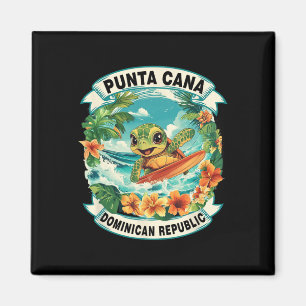 Imán Playa Del Carmen México Tortuga Marina Adorable Su