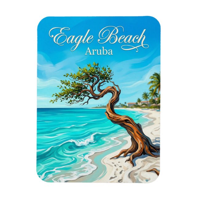 Imán Playa Eagle Aruba (Vertical)