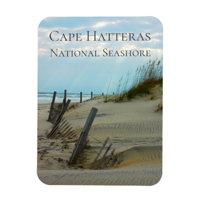 Imán Playa en la costa nacional de Hatteras del cabo, (Vertical)