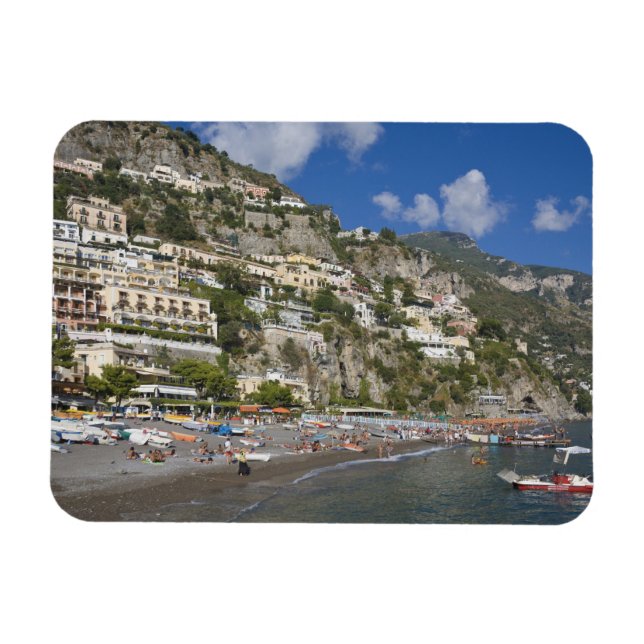 Imán Playa en Positano, Campania, Italia (Horizontal)