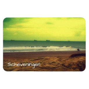 Imán Playa filtrada de Scheveningen y un caballo