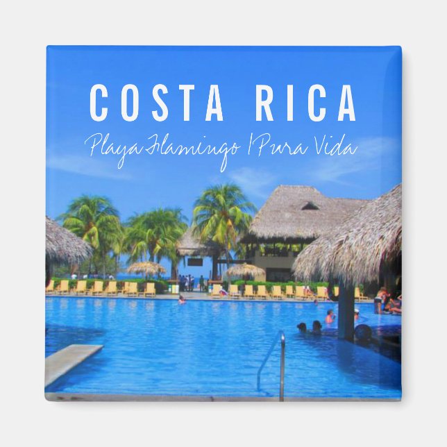 Imán Playa Flamingo Resort Costa Rica Souvenir Magnet (Frente)
