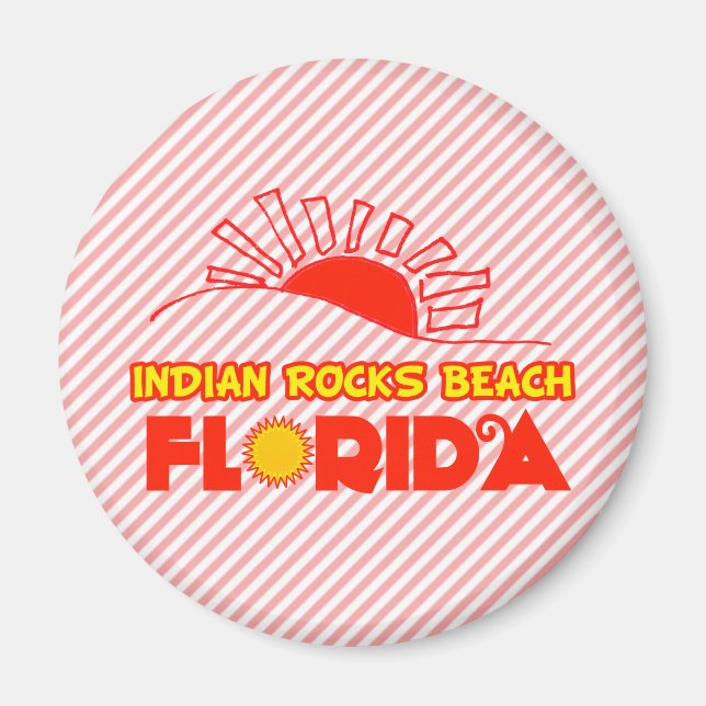 Imán Playa india de Rocks, Florida (Frente)