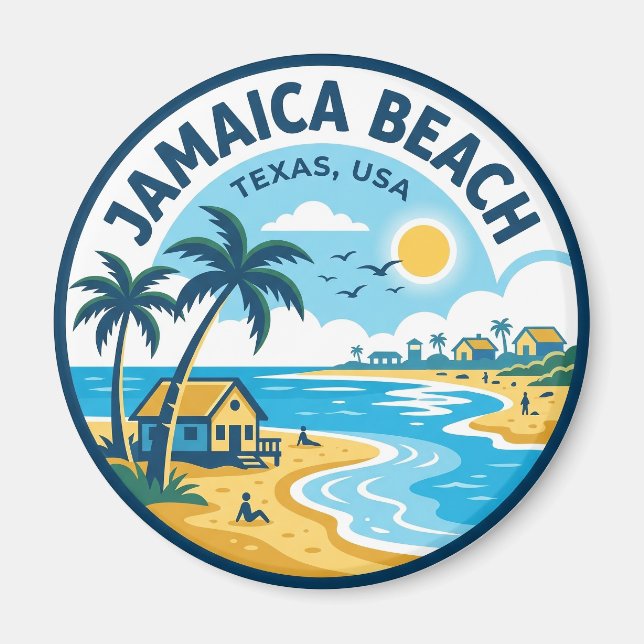 Imán Playa Jamaica Texas (Frente)