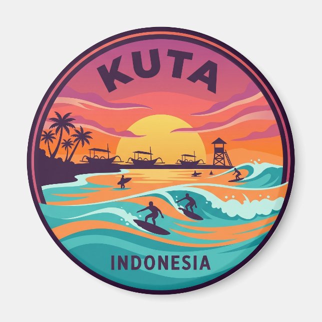 Imán Playa Kuta Indonesia (Frente)