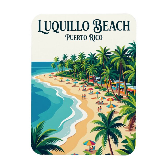 Imán Playa Luquillo Puerto Rico (Vertical)