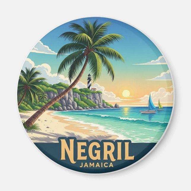 Imán Playa Negril Jamaica (Frente)