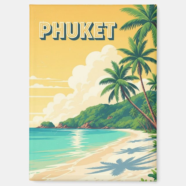 Imán Playa Patong Phuket Tailandia Viajes (Anverso)