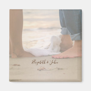 Imán Playa,Pies,Olas -Personalizado