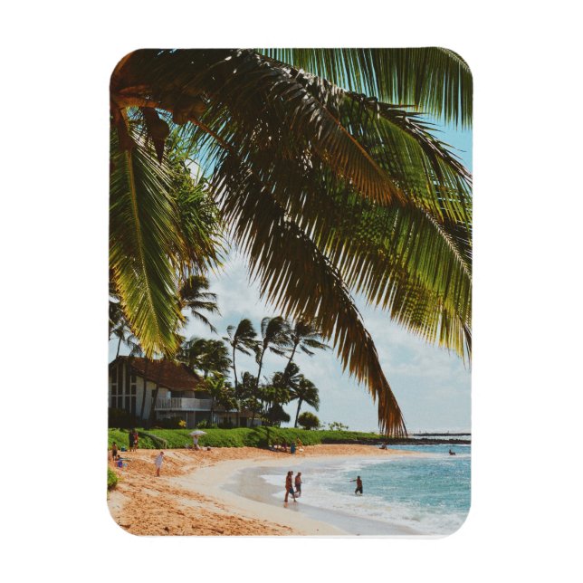 Imán Playa Poipu - Isla de Kauai - Hawái (Vertical)