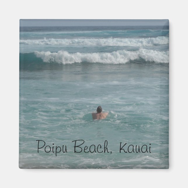 Imán Playa Poipu, Kauai (Frente)