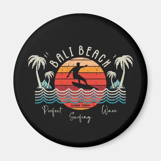 Imán Playa Retro Bali (Frente)