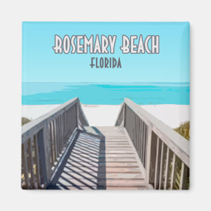 Imán Playa Rosemary Florida Vintage
