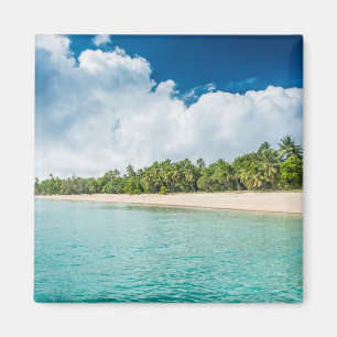 Imán Playa Tropical con Palmeras