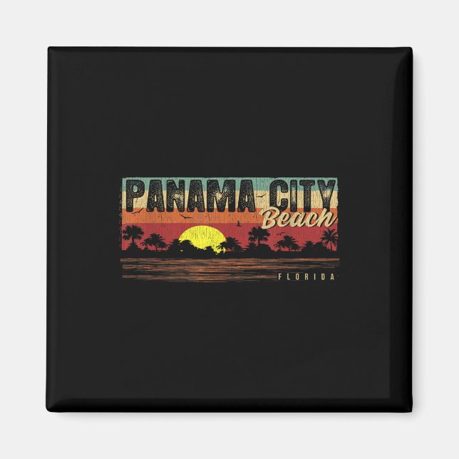 Imán Playa tropical de la Ciudad de Panamá (Frente)