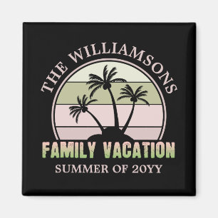 Imán Playa tropical de vacaciones para familias persona