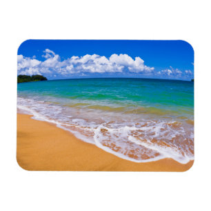Imán Playa vacía y aguas azules