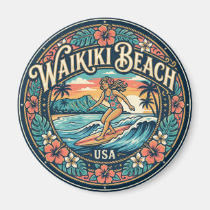 Imán Playa Waikiki EE. UU.