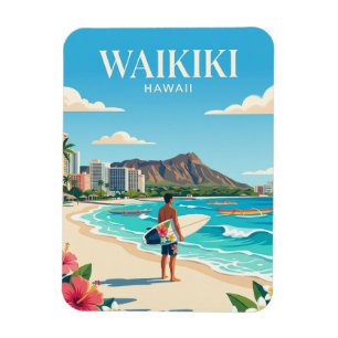 Imán Playa Waikiki, Honolulu Hawái