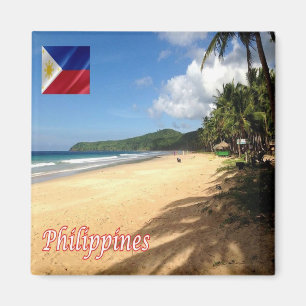 Imán playa zPH006 de NACPAN, Filipinas, Asia, Fridge