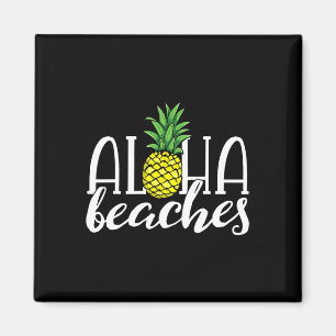 Imán Playas Aloha Fiesta de Soltera Hawaiana Piña