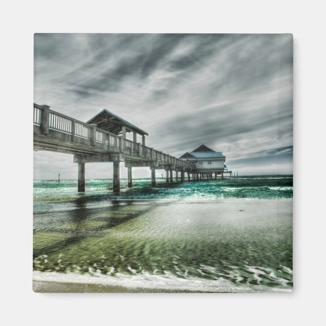 Imán Playas tropicales | Clearwater Florida (Frente)