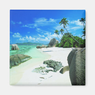 Imán Playas tropicales   Isla de la Digue