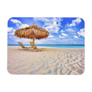 Imán Playas tropicales   Playa de arena de Aruba