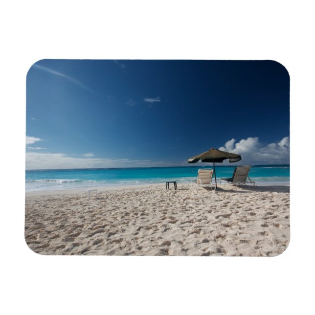 Imán Playas tropicales | Sandy Beach, Anguila (Horizontal)