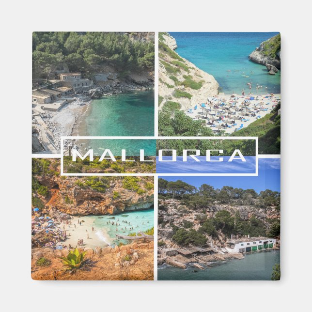 imán playas y calas de Mallorca - Majorca (Frente)