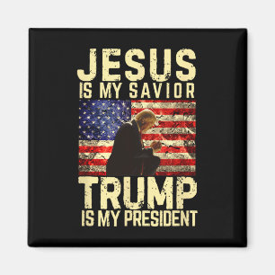 Imán Playera de Jesús Trump - Jesús es mi Señor Salvado