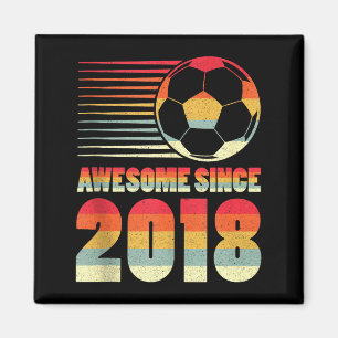 Imán Playera sin mangas para el 8º cumpleaños de fútbol
