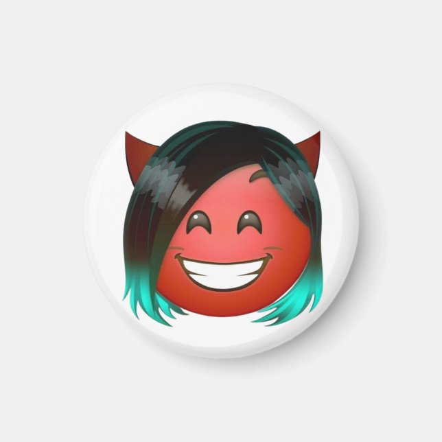 Imán : Playful Devil Emoji Sticker (Frente)