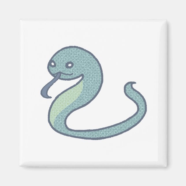 Imán Playful Snake Magnet - Stylish & Adorableマグネット (Frente)
